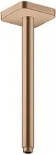 AXOR-HG-AXOR-ShowerSolutions-Deckenanschluss-300-mm-softsquare-Brushed-Red-Gold-26966310 gallery number 1